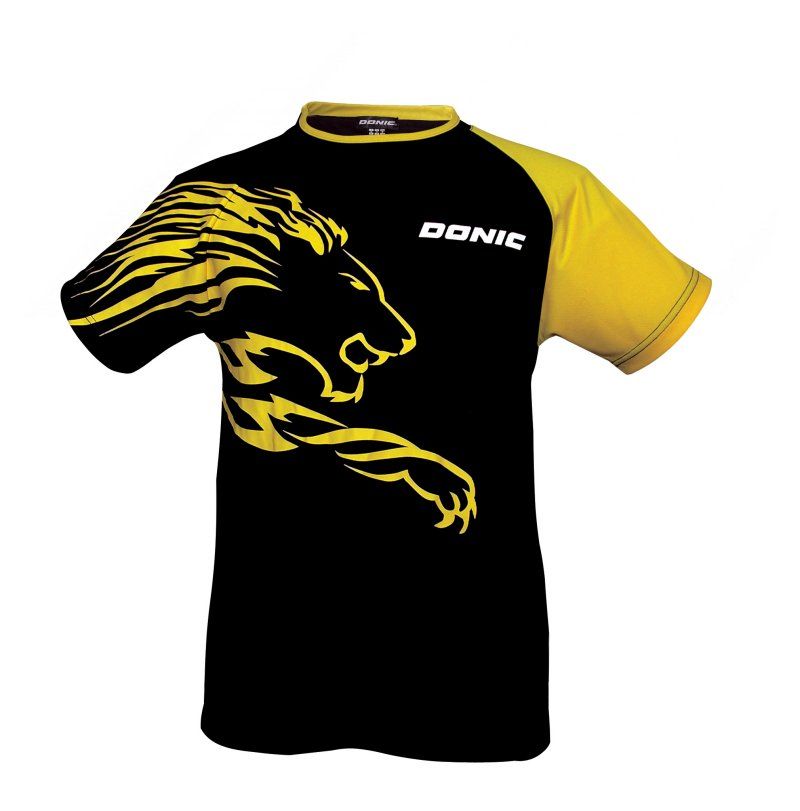 Donic T-shirt Lion svart/gul